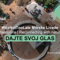 Projekt #itisnottoolate Morske Livade je finalist New European Bauhaus Champions 2024 u kategoriji Reconnecting with nature.